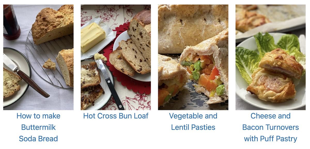 Selection of savoury bakes.