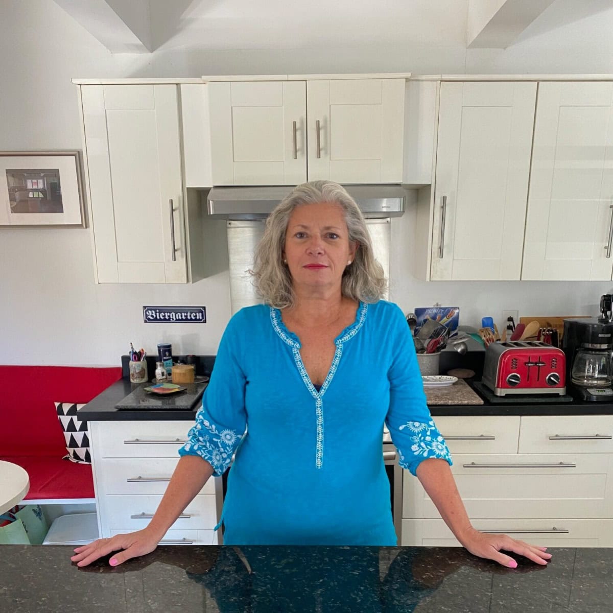 Julie McCoy in her kitchen.