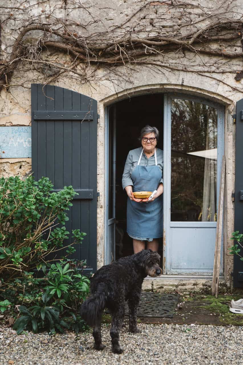 Kate with Chica at Kate’s French Farmhouse in The Camont.