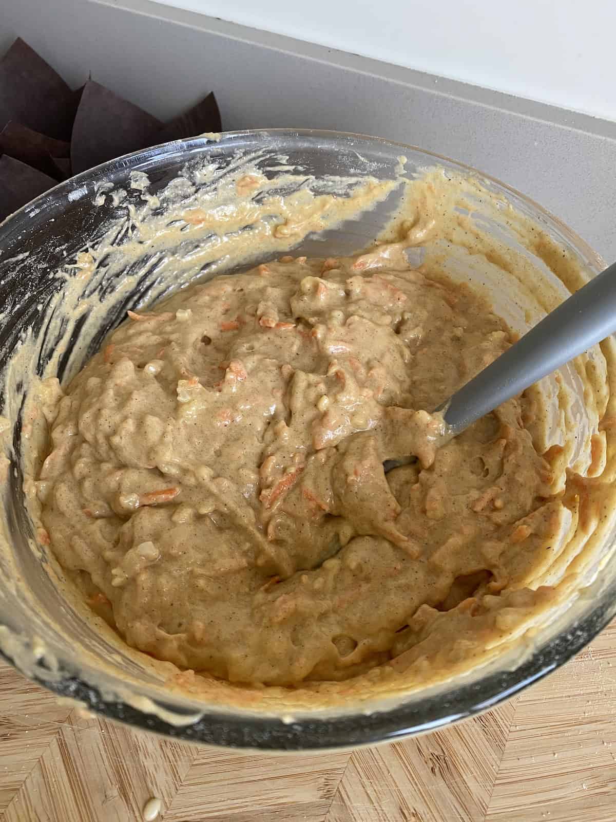 Carrot Cake Muffin batter.